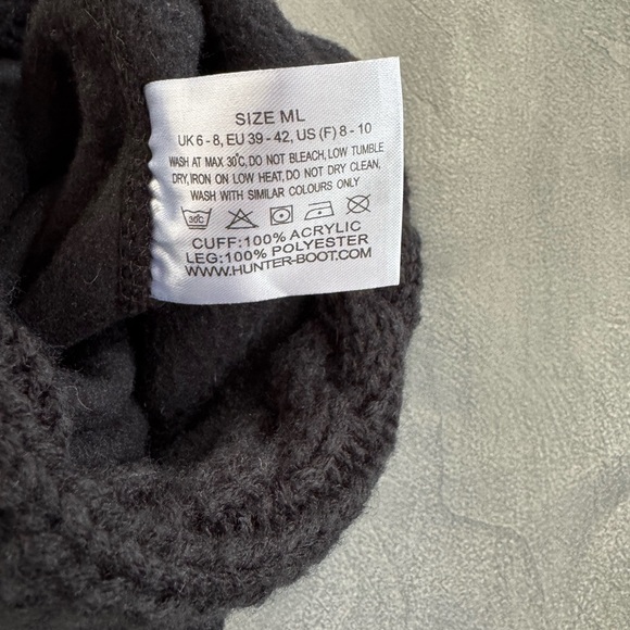 Hunter Black Fleece Boot Socks - Picture 3 of 4